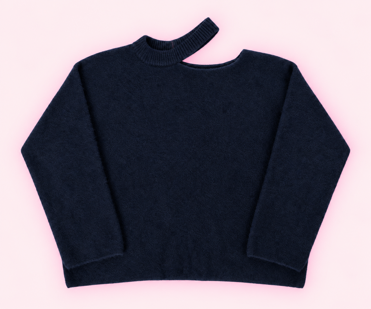 "Chloe" cut-out knit rood