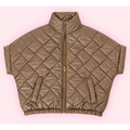 "Jolie" mouwloze puffer taupe