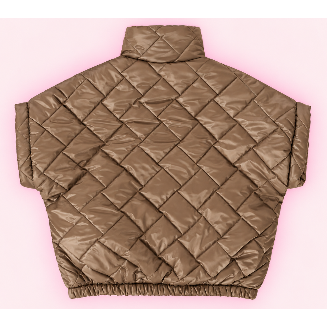 "Jolie" mouwloze puffer taupe