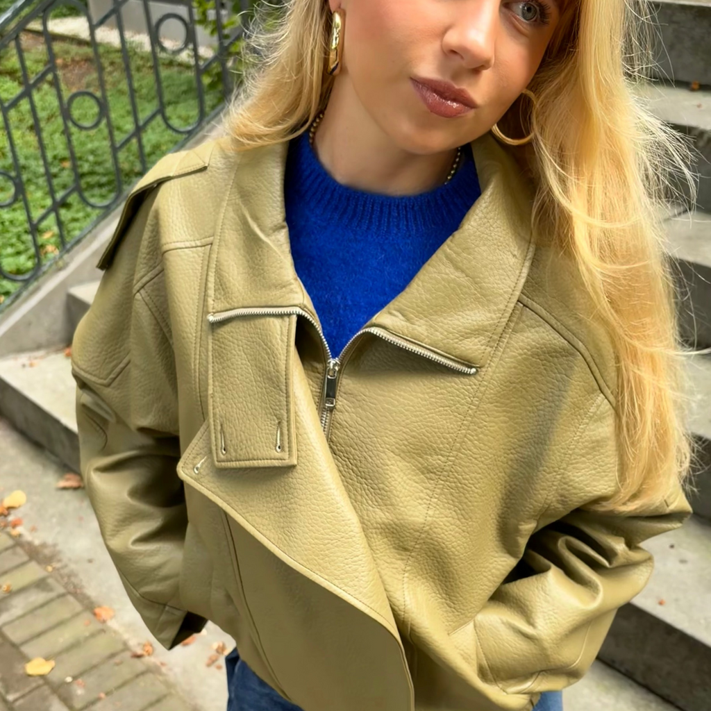 “Alix” leren jas