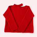 "Chloe" cut-out knit rood